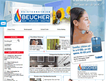 Tablet Screenshot of beucher-heizungsbau.de